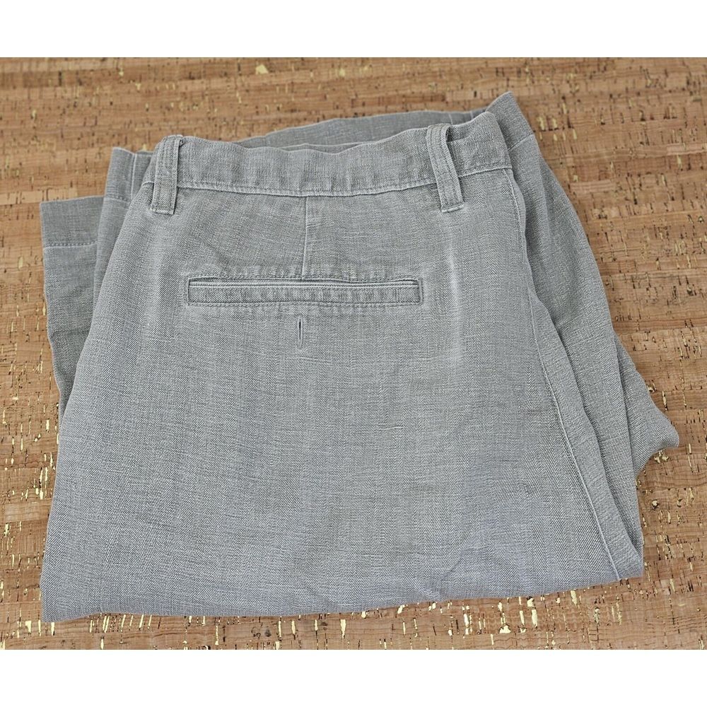 Tommy Bahama Shorts Mens‎  36 Gray Silk Blend Flat Front Slash Pocket Chino
